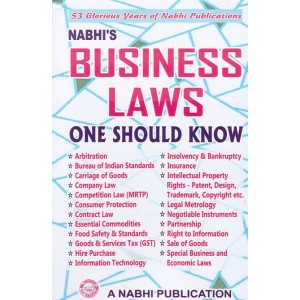 Nabhi's Business Laws - One Should Know
